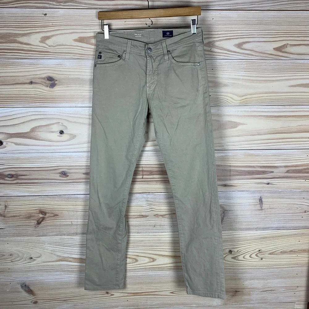 AG Adriano Goldschmied The Tellis Pants Mens 29 Khaki Slim Fit Chino‎